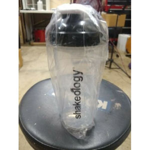 NEW SHAKEOLOGY Premium Blender Shaker 25 oz BPA Free Clear Cup Bottle New
